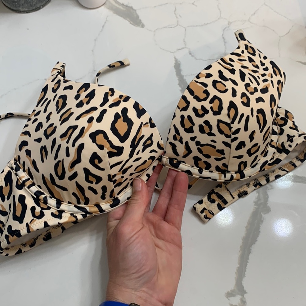 Leopard Bikini Top